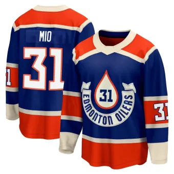 Men's Eddie Mio Edmonton Oilers 2023 Heritage Classic Premier Jersey - Royal Breakaway