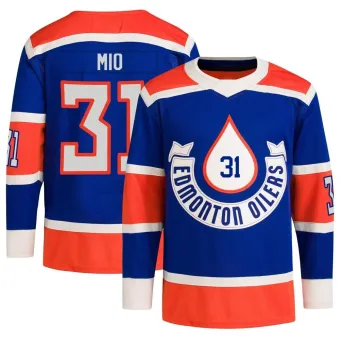 Men's Eddie Mio Edmonton Oilers 2023 Heritage Classic Primegreen Jersey - Royal Authentic