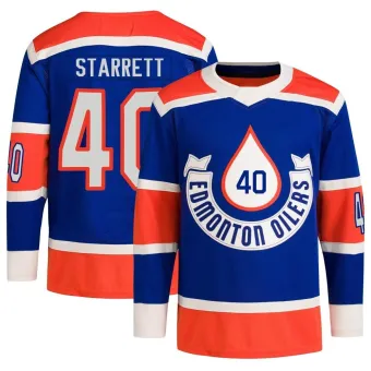 Men's Shane Starrett Edmonton Oilers 2023 Heritage Classic Primegreen Jersey - Royal Authentic