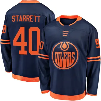 Men's Shane Starrett Edmonton Oilers Alternate 2018/19 Jersey - Navy Breakaway