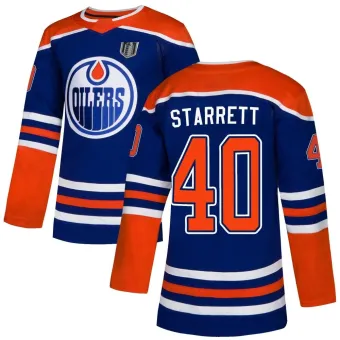 Men's Shane Starrett Edmonton Oilers Alternate 2024 Stanley Cup Final Jersey - Royal Authentic