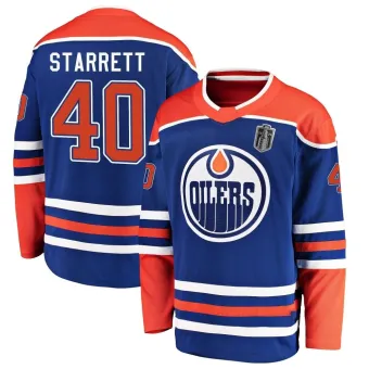 Men's Shane Starrett Edmonton Oilers Alternate 2024 Stanley Cup Final Jersey - Royal Breakaway