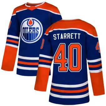 Men's Shane Starrett Edmonton Oilers Alternate Jersey - Royal Authentic