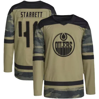 Men's Shane Starrett Edmonton Oilers Military Appreciation Practice Jersey - Camo Authentic