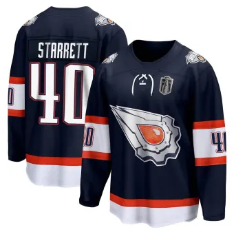 Men's Shane Starrett Edmonton Oilers Special Edition 2.0 2024 Stanley Cup Final Jersey - Navy Breakaway