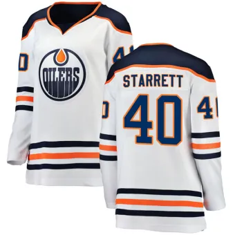 Women's Shane Starrett Edmonton Oilers Authentic Away Jersey - White Breakaway