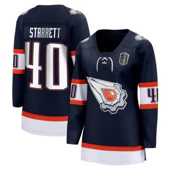 Women's Shane Starrett Edmonton Oilers Special Edition 2.0 2024 Stanley Cup Final Jersey - Navy Breakaway