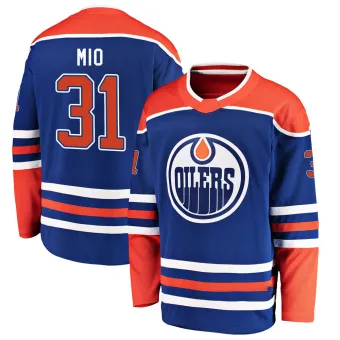 Youth Eddie Mio Edmonton Oilers Alternate Jersey - Royal Breakaway